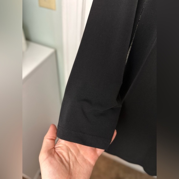 Quacker Factory Sequin Sparkle Long Sleeve Holiday Top Size 1X #1516 - Picture 5 of 9